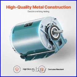 Uimoso 1/2HP Furnace Blower Motor 1720RPM 115V 7.1A 1.6 Shaft CWithCCW Rotation