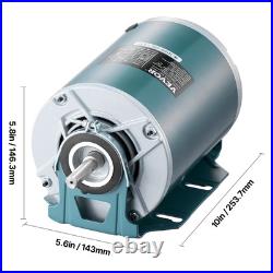 Uimoso 1/2HP Furnace Blower Motor 1720RPM 115V 7.1A 1.6 Shaft CWithCCW Rotation