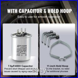 VEVOR 1/2HP Furnace Blower Motor, 208/230V 2.7Amps, 1075RPM 5 Speeds, CWithCCW Rot