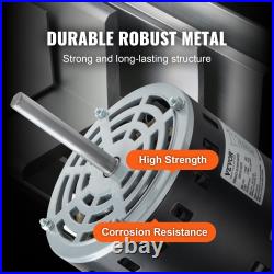 VEVOR 1/2HP Furnace Blower Motor, 208/230V 2.7Amps, 1075RPM 5 Speeds, CWithCCW Rot