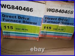 WG840463 Direct Drive Furnace Blower 115 vac 60Hz 7amp 1/2 1/3 1/4