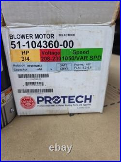 X13 Furnace Blower Motor & Mod 3/4 HP Fits Rheem Ruud WeatherKing 51-104360-00