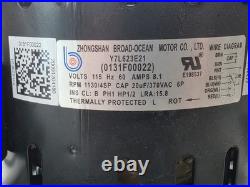 Zhongshan Broad-Ocean Y7L623E21 Furnace Blower Motor 0131F00022